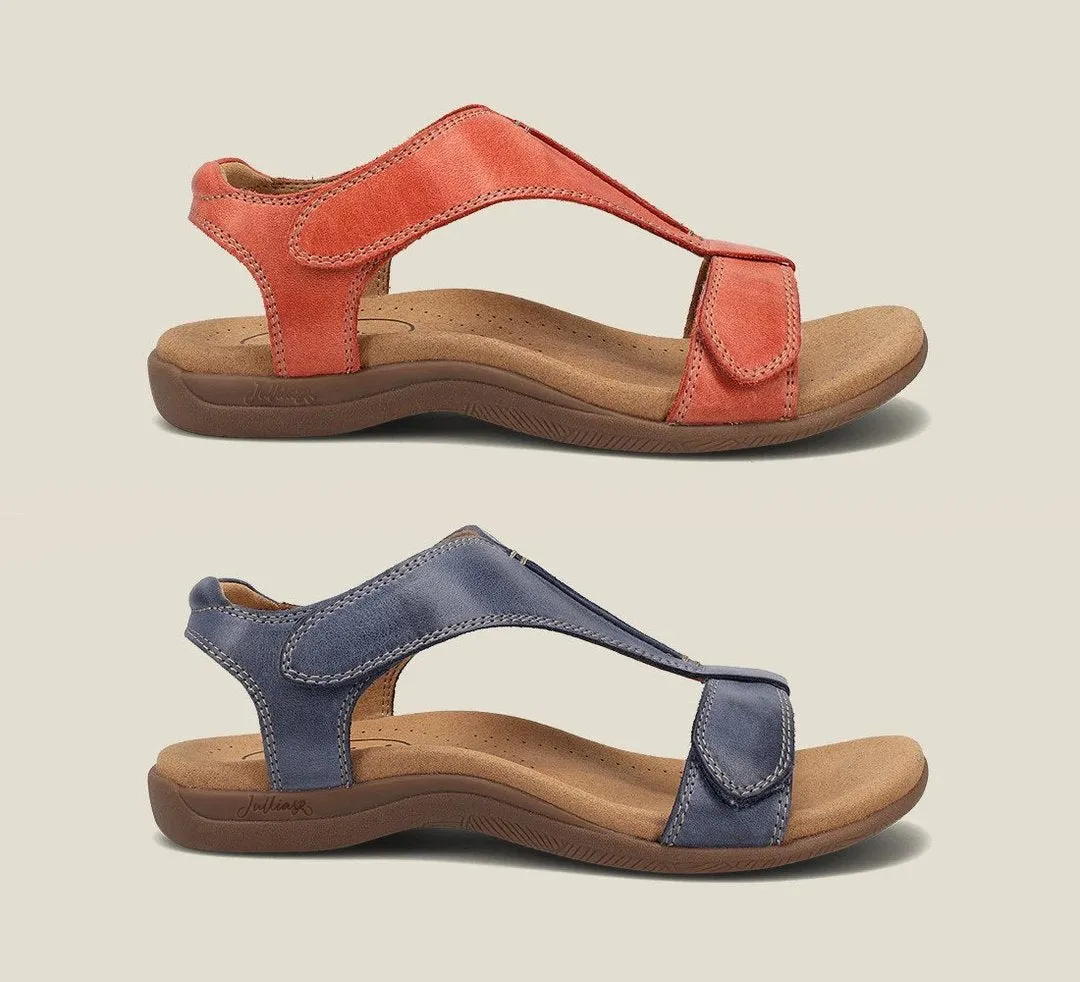 [#1 TRENDING SUMMER 2023] "The Show" Leather Adjustable Orthopedic Sandals