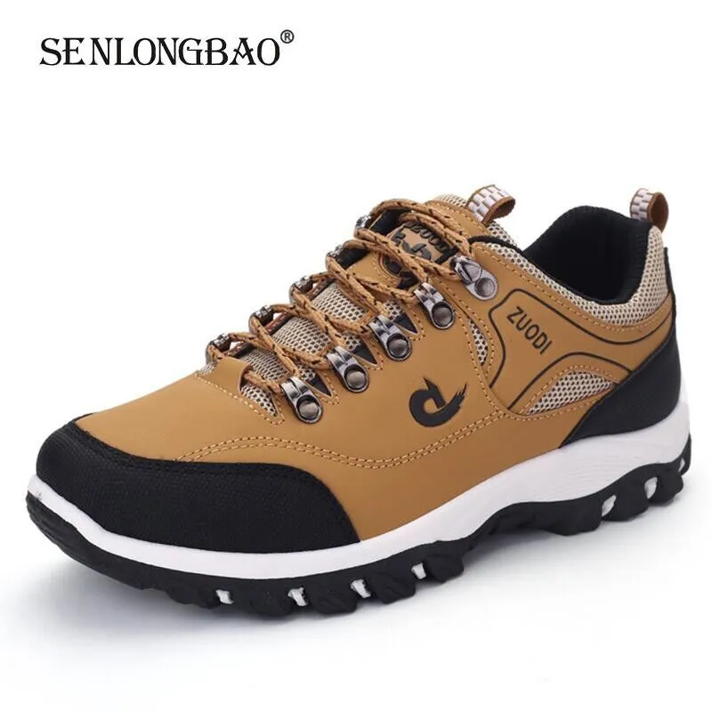 2023 Spring Autumn Breathable Light Men'S Shoes Wearable Hiking Sneakers Non-Slip Quality Leather Ca