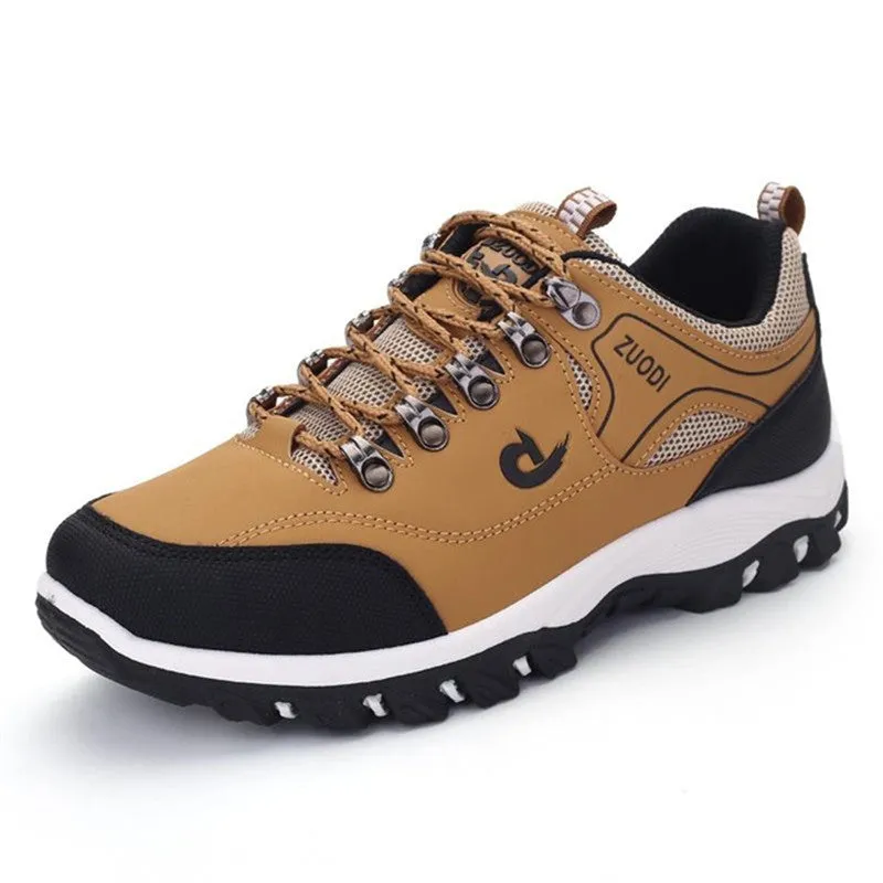 2023 Spring Autumn Breathable Light Men'S Shoes Wearable Hiking Sneakers Non-Slip Quality Leather Ca