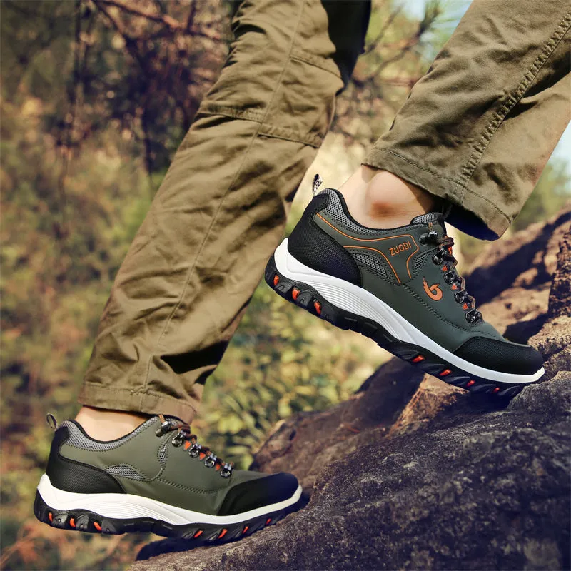 2023 Spring Autumn Breathable Light Men'S Shoes Wearable Hiking Sneakers Non-Slip Quality Leather Ca