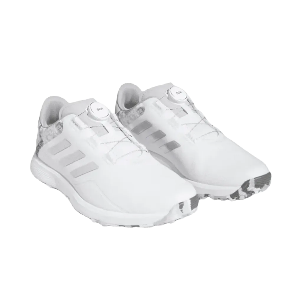 Adidas 2023 S2G BOA Men's Wide Golf Shoes - White