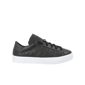 Adidas Court Vantage Mens Black Leather Trainers