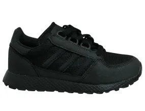 Adidas Originals Forest Grove Black Low Lace Up Trainers - Kids