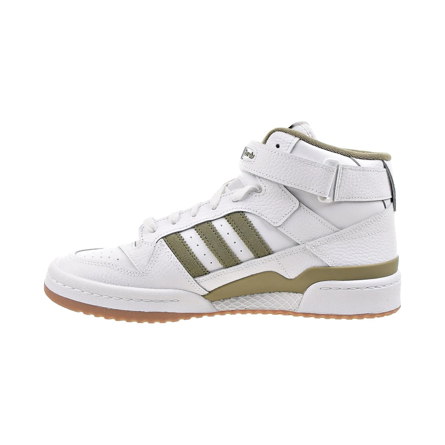 Adidas Originals Forum Mid Men's Shoes White-Orbit Green