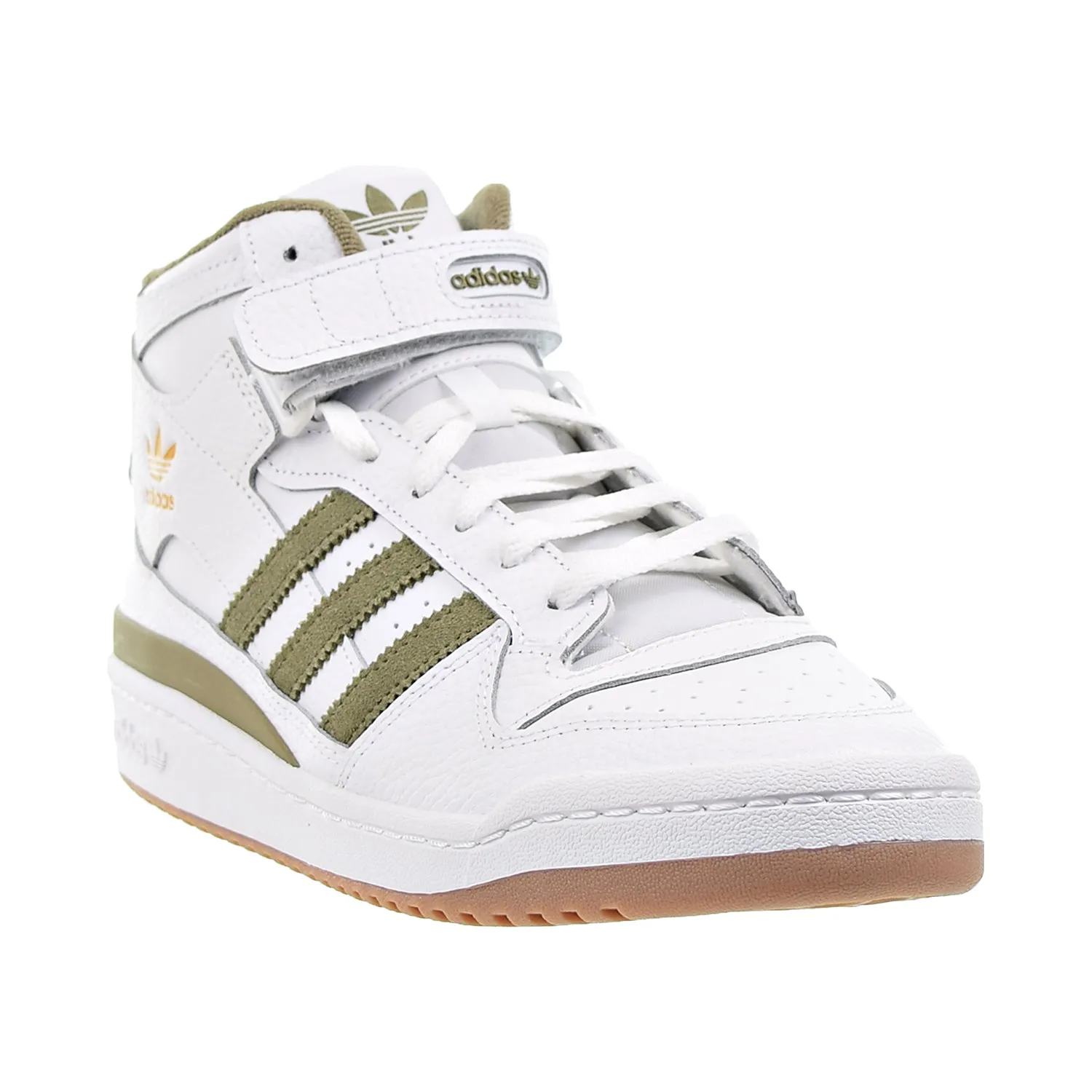 Adidas Originals Forum Mid Men's Shoes White-Orbit Green