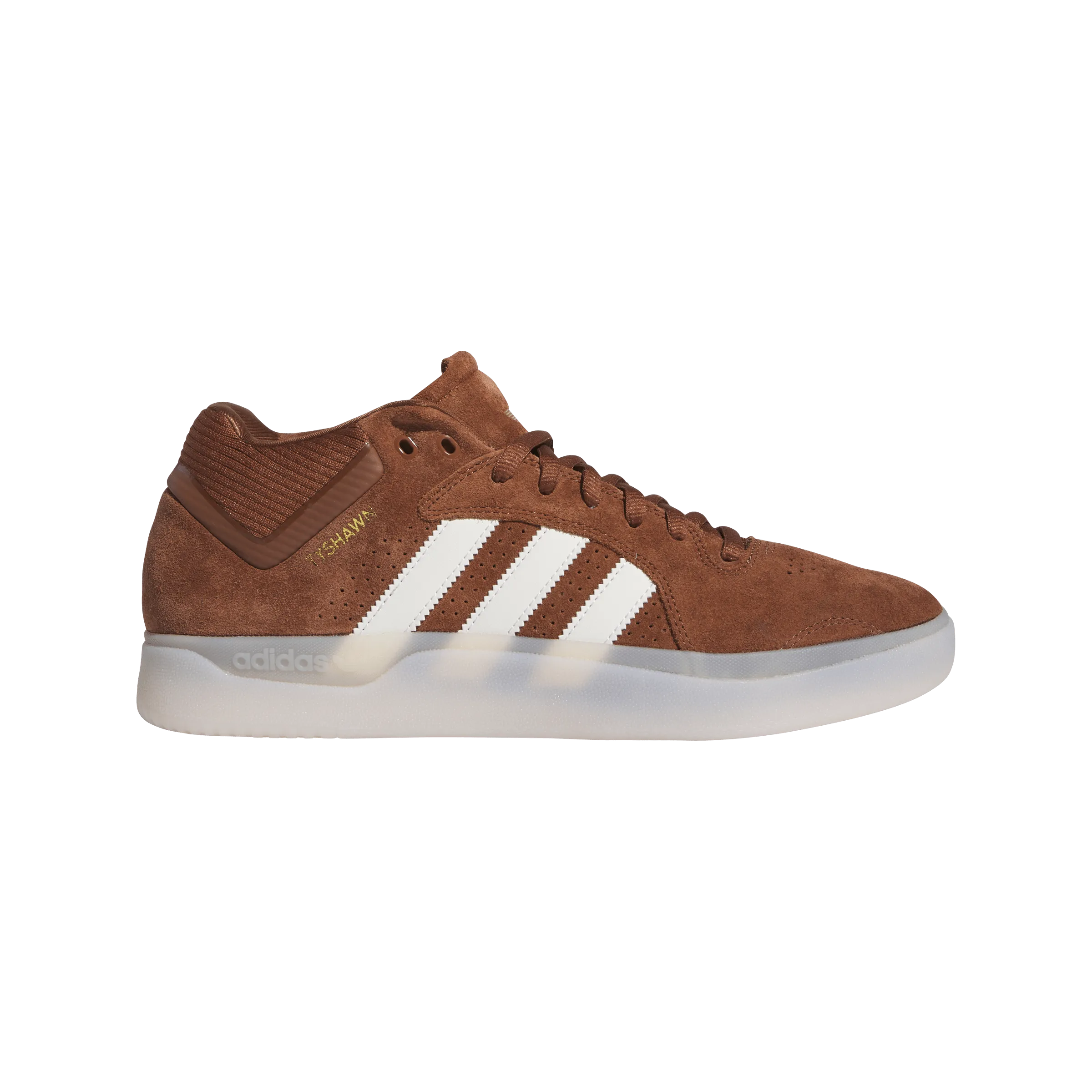 ADIDAS Tyshawn Remastered Shoes Preloved Brown/Cloud White/Gold Metallic