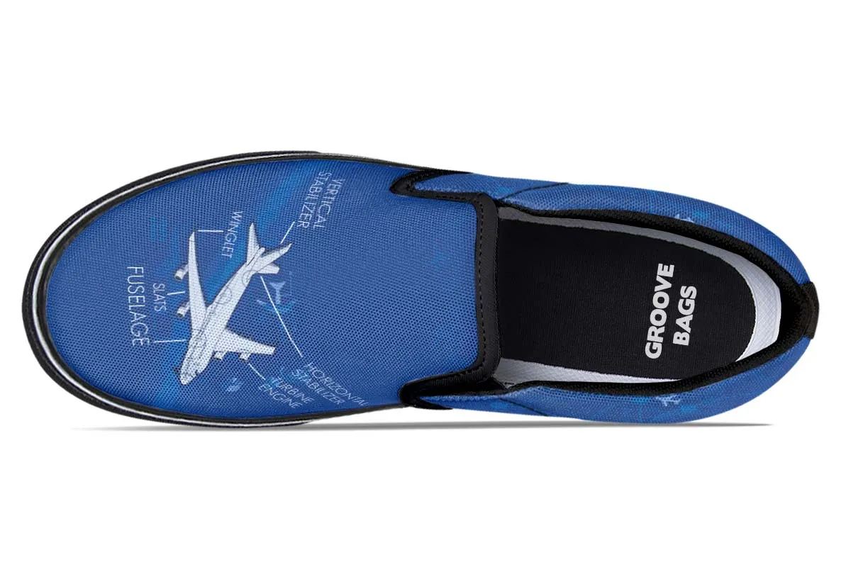 Airplane Diagram Slip-On Shoes