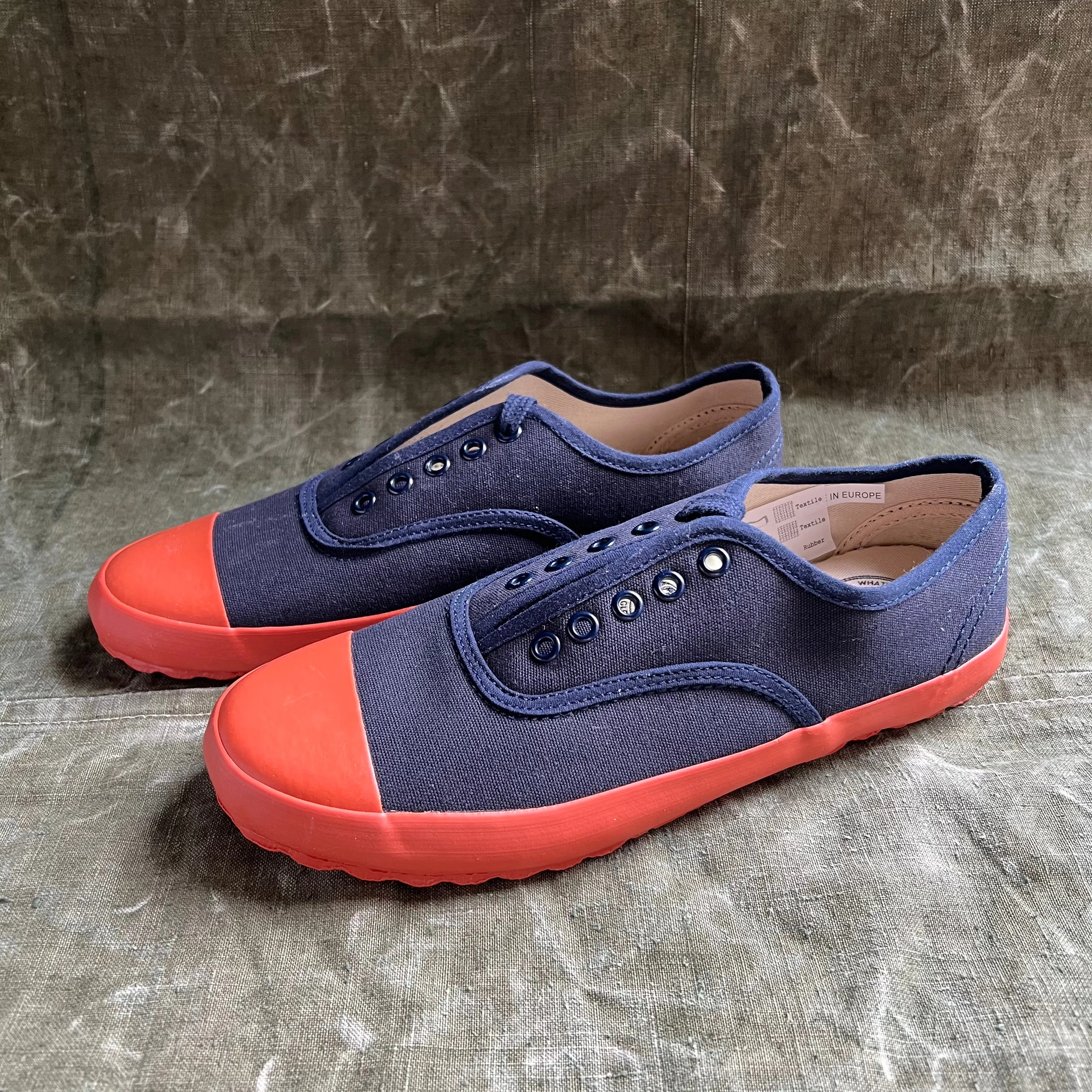 ARCHIVE SALE - MK 1 LACE UP, NAVY/ORANGE