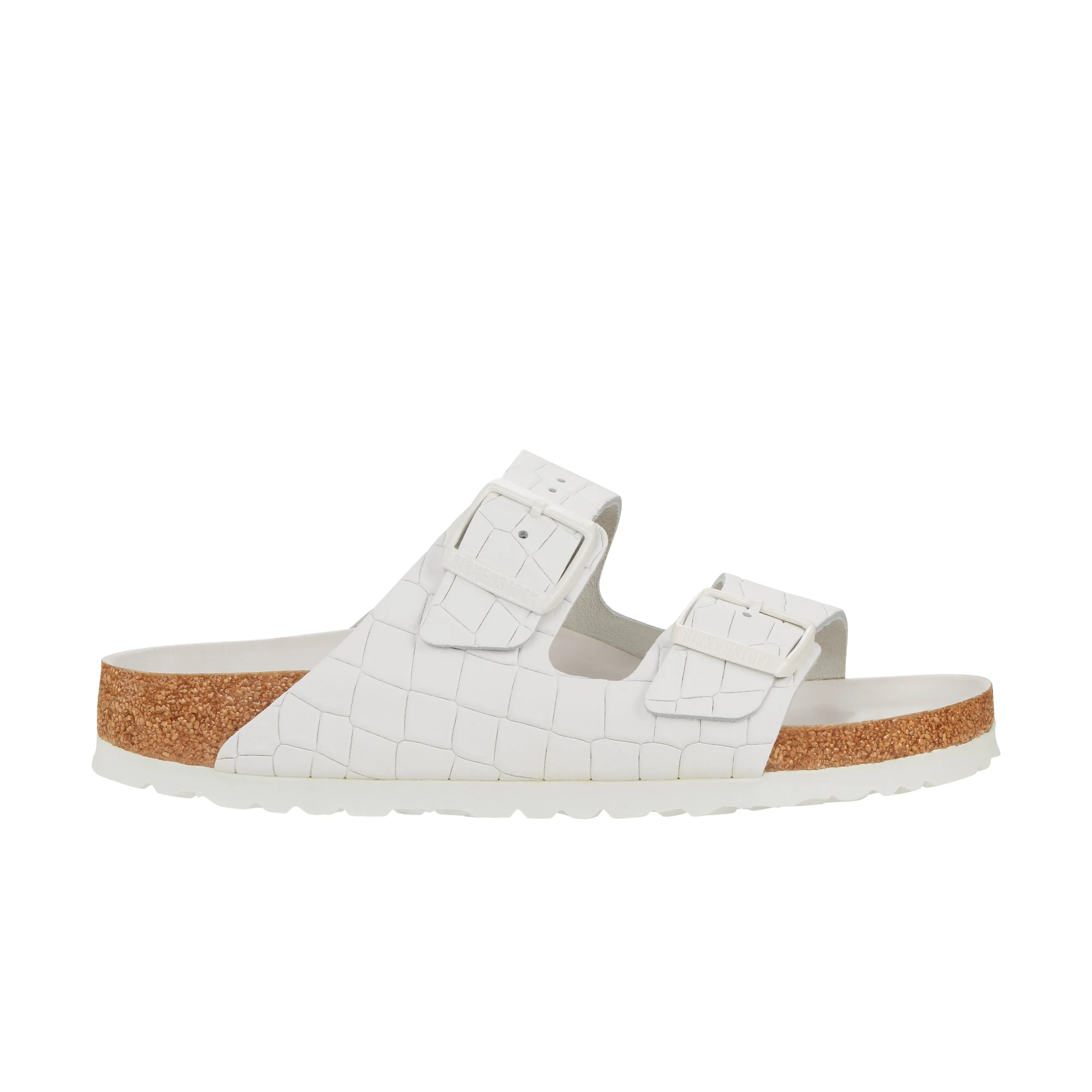 Arizona Semi Exquisite White Croc Embossed Leather