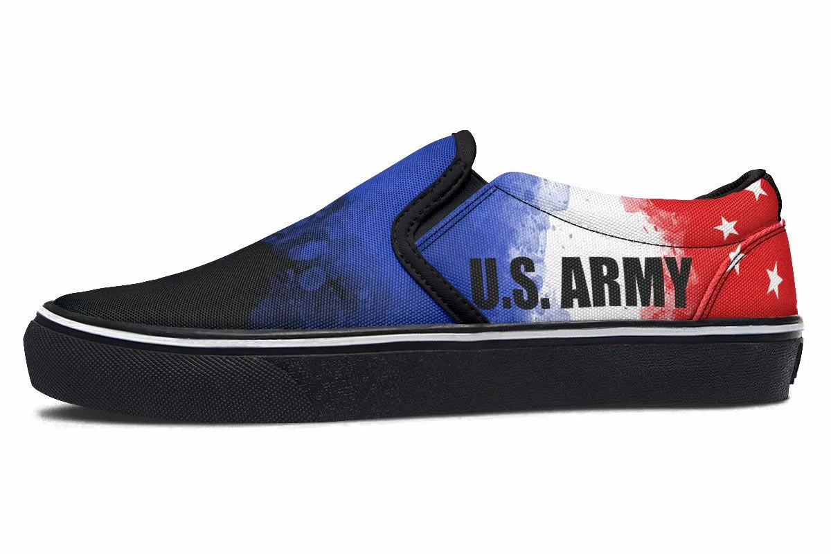 Army Flag Slip-On Shoes