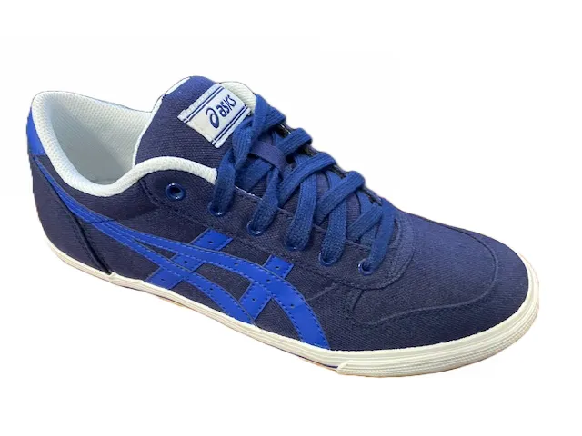 Asics boys' sneakers shoe in Aaron C1P2N 5049 blue canvas