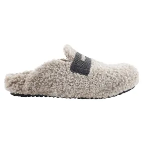 Brunello Cucinelli Grey Shearling Monili Slippers - 36.5