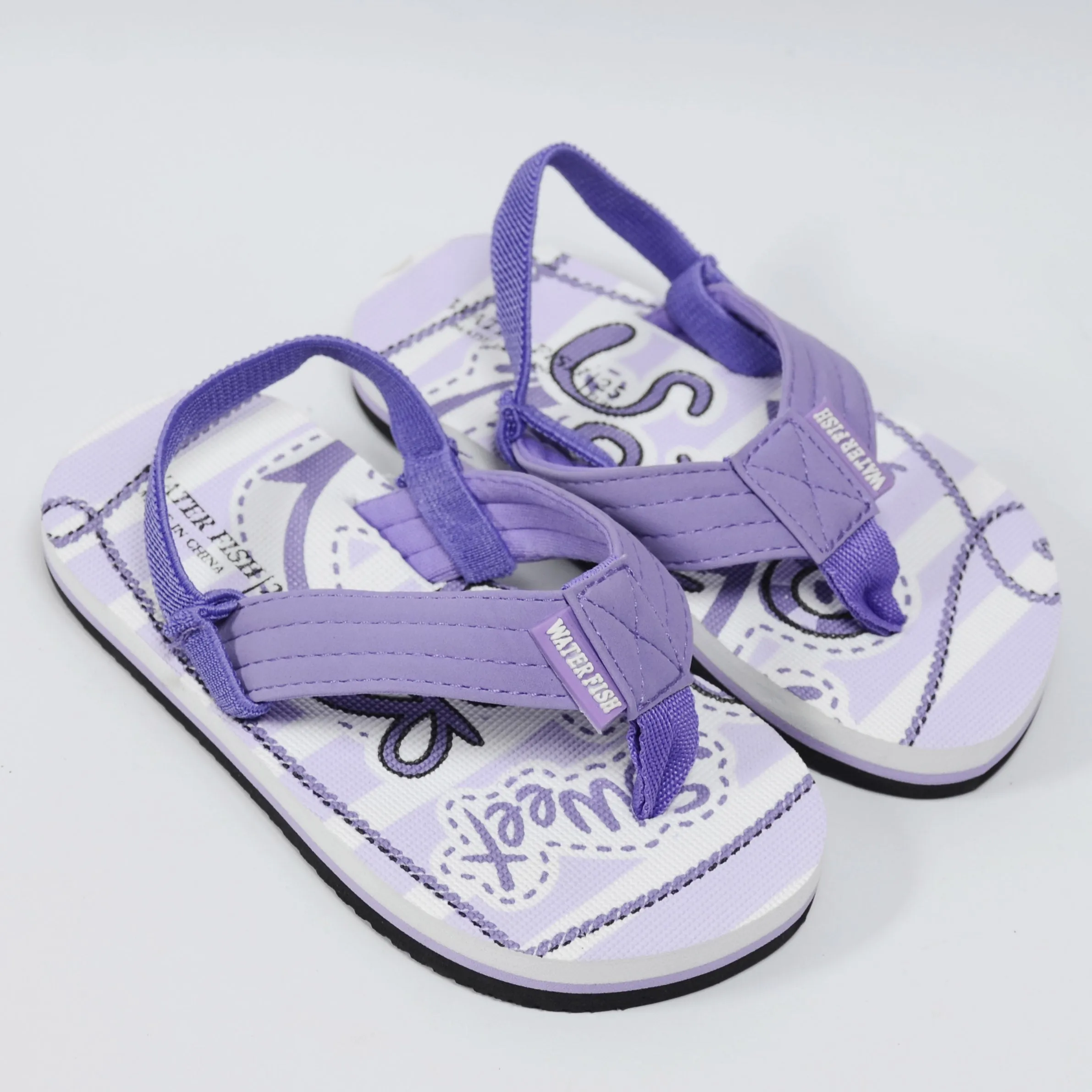 C1625 W-Mark Everyone's Choice Non Slip with Back Strip Purple Flip Flop