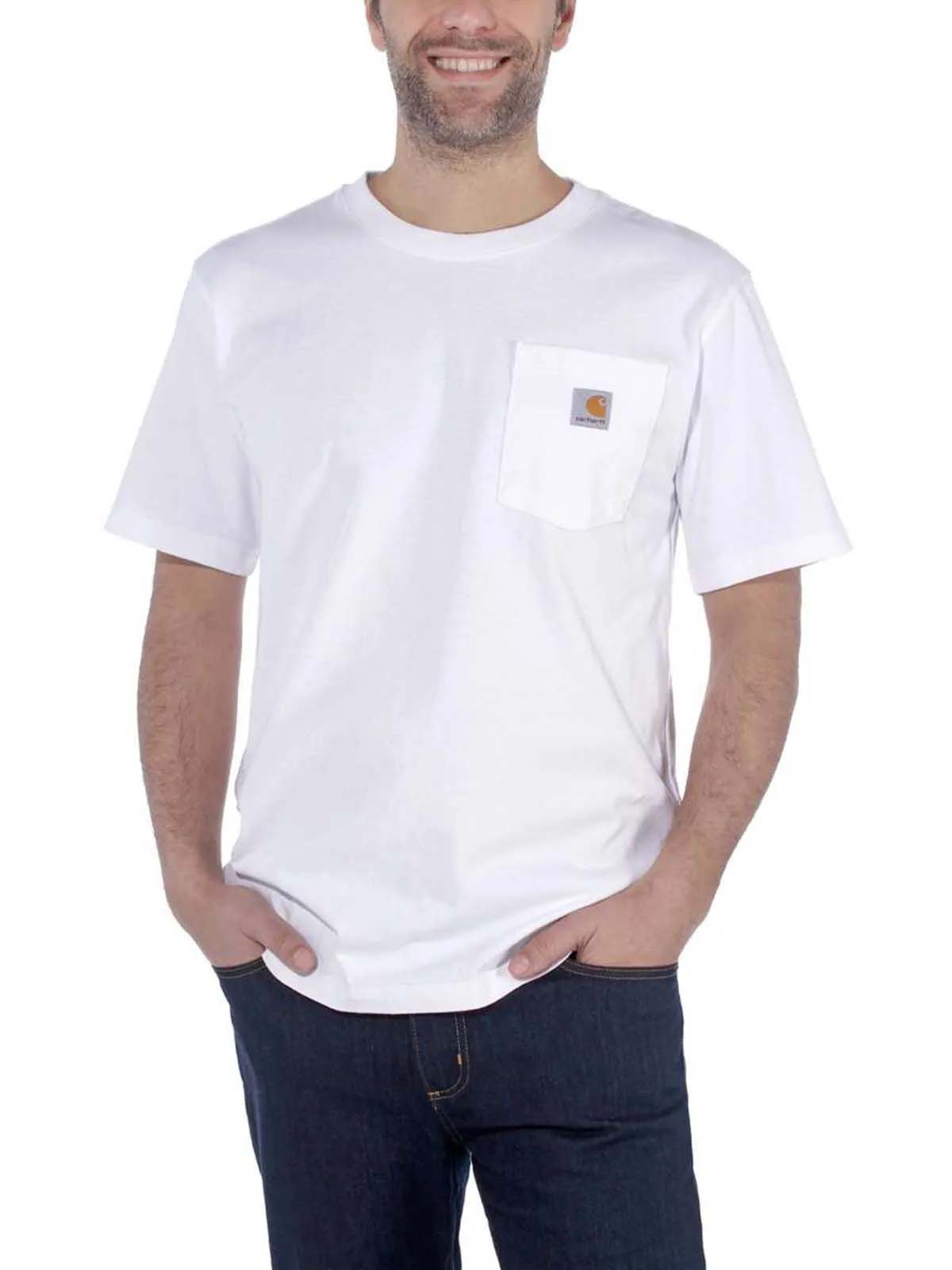 Carhartt&#x20;103296&#x20;Pocket&#x20;s&#x2F;s&#x20;T-Shirt&#x20;-&#x20;White