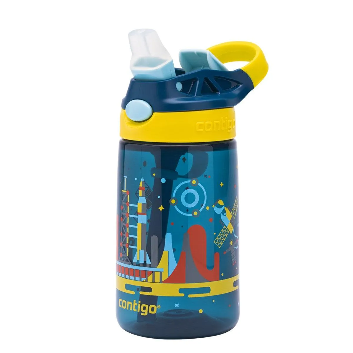 Contigo Gizmo Flip Uzay Tritan ocuk Suluu 420ML Mavi