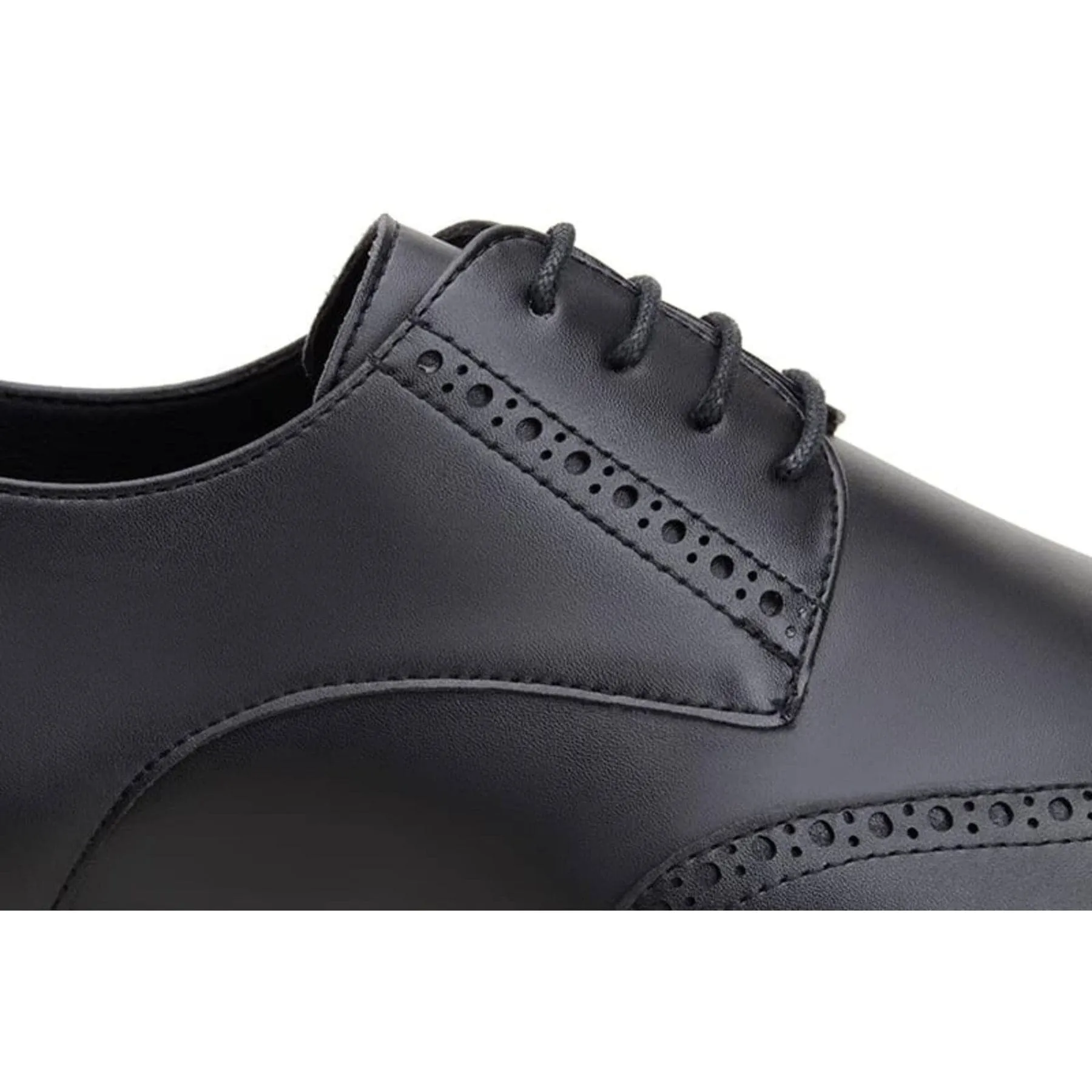 'Elias' men's vegan wingtip shoe by Ahimsa - black