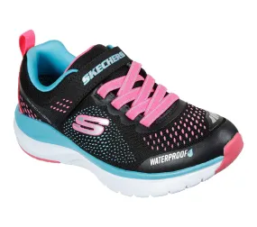 Girls Skechers Strap Ultra Groove Hydro Black Waterproof 302393L BKMT