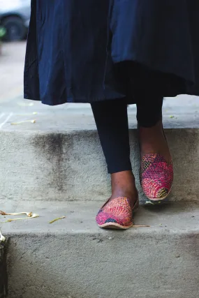 Kaisori Kantha shoes - Color splash