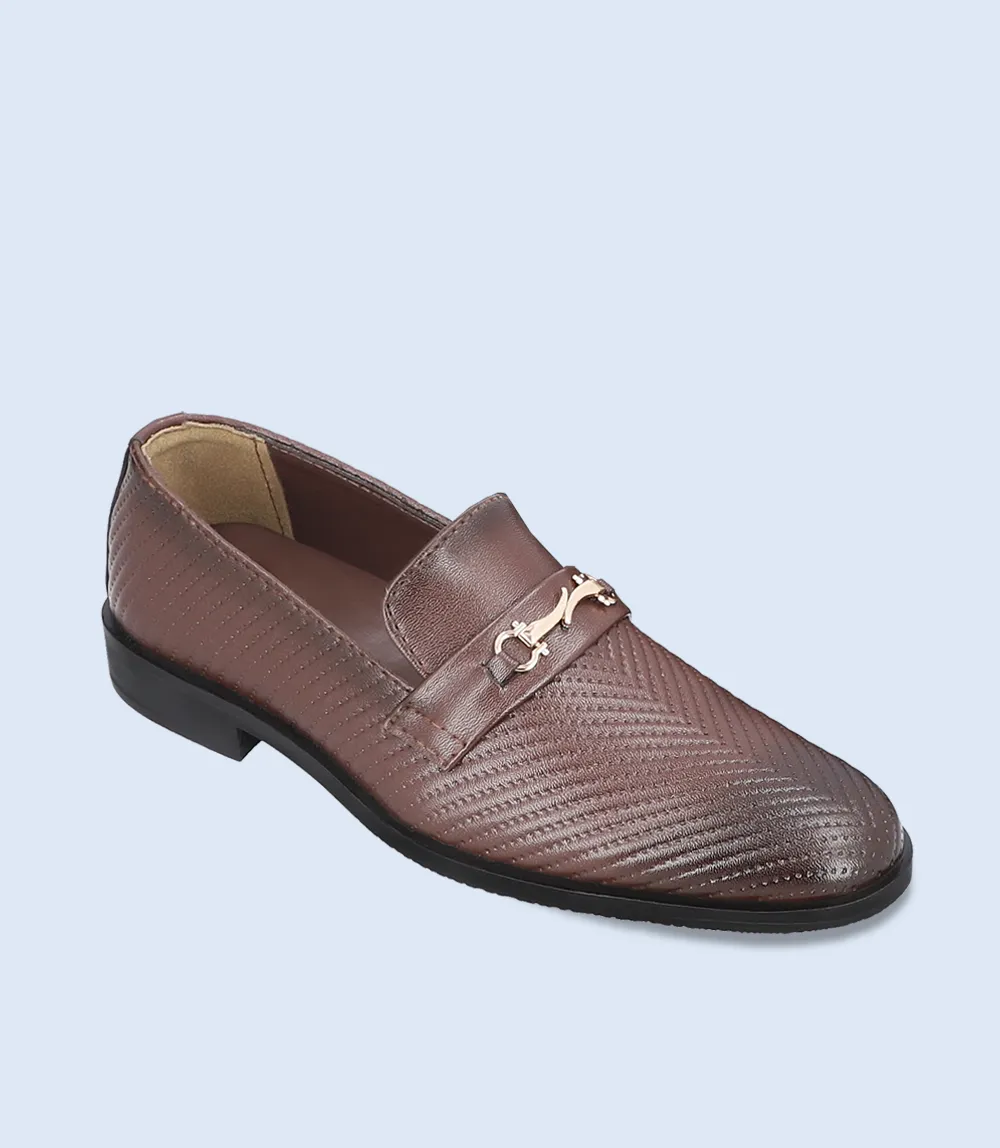 KB0069-BROWN-Boys Formal Moccassion