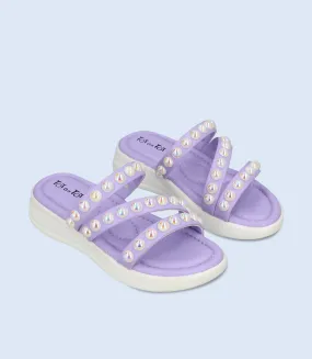 KG0106-LILAC-Girls Casual Slippers