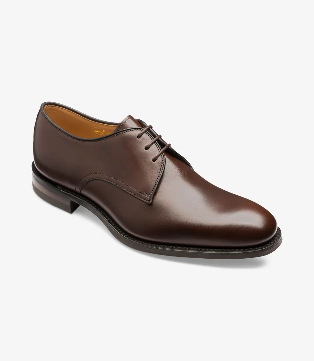 LOAKE Gable Plain Tie shoe - Dark Brown calf