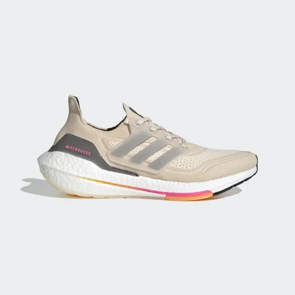 Men's adidas Ultraboost 21, Beige, 10 D Medium