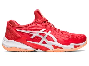 Men's Asics Court FlyteFoam 3 Novak, Fiery Red/White, 12.5 D Medium