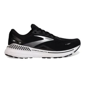 Men's Brooks Adrenaline GTS 23, Black/White/Silver, 12.5 2E Wide