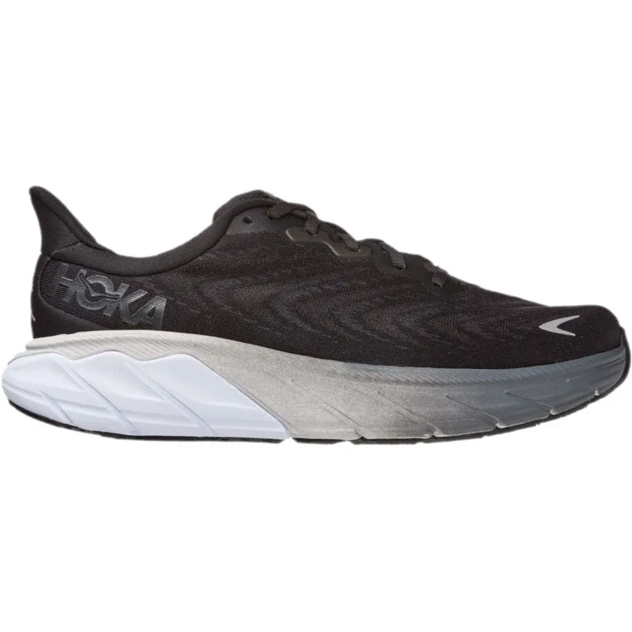 Men's Hoka One One Arahi 6, Black/White, 8.5 D Medium