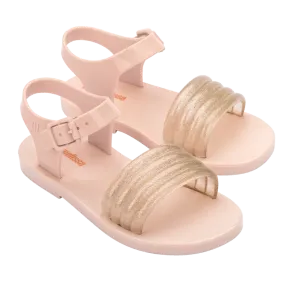 Mini Melissa Mar Wave Kids - Beige / Glitter Beige