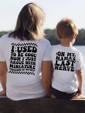 Mom & Toddler Son Matching Mom Life/Kid Life T-Shirts