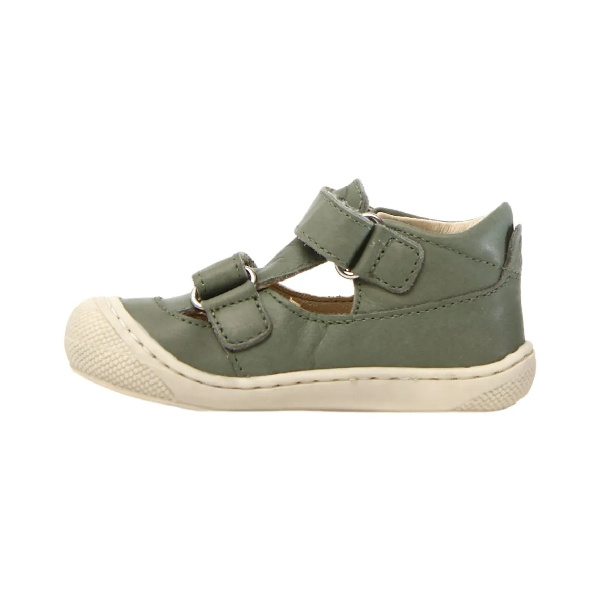 Naturino Toddler's (Sizes 19-22) Sage Leather Open T-Strap