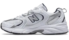 New Balance 530 White Silver Navy