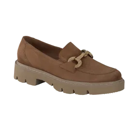 Paul Green Tan  Suede Chunky Loafer 1043