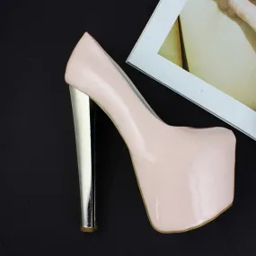 Powder Pink Patent Platform Shoes