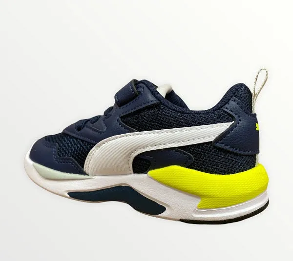 Puma boy's sneakers shoe X-Ray Lite AC PS 374395 21 blue white yellow