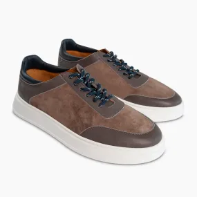 RUN suede leather sneaker