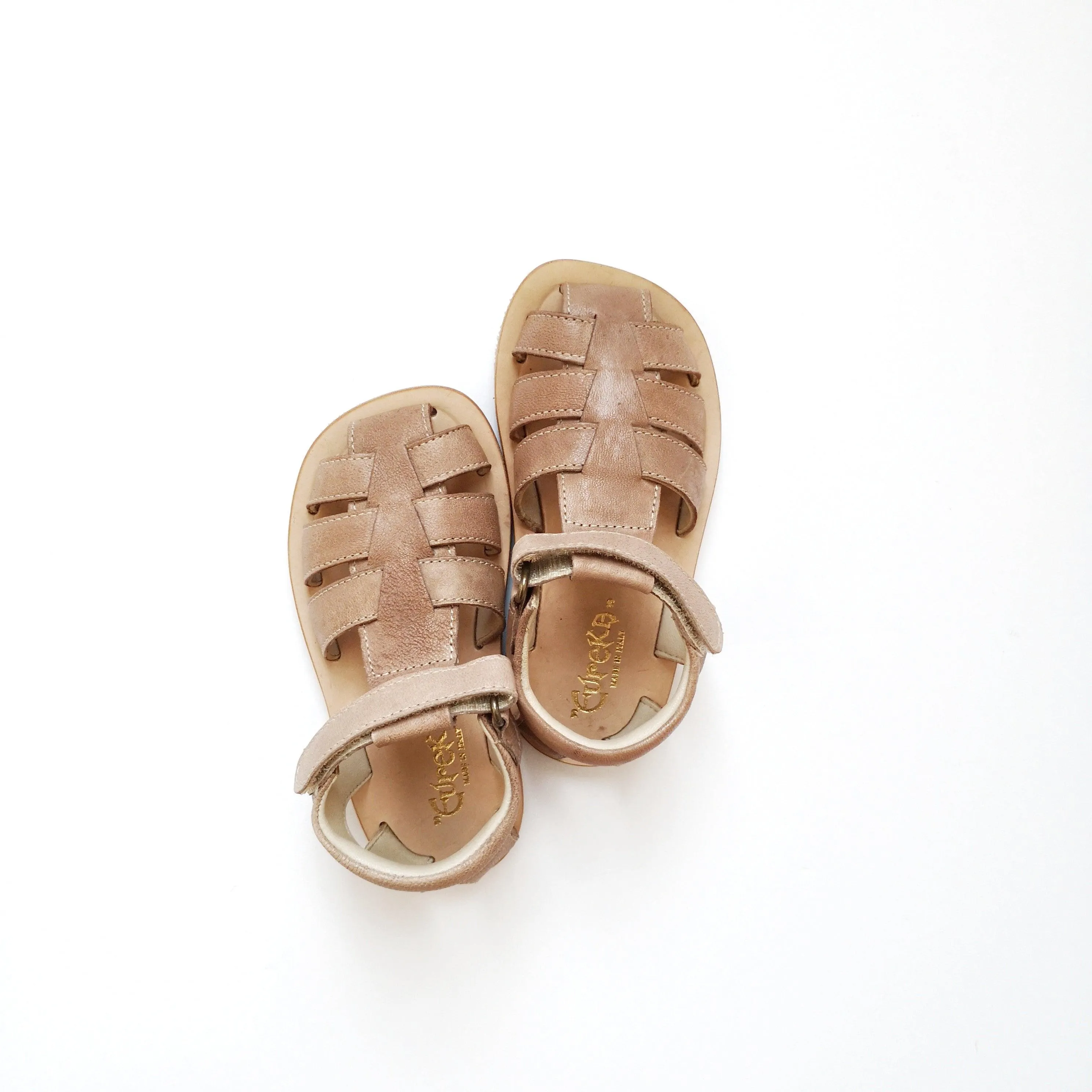 Sandals -Trapper sabbia rubber sole/velcro (in-stock)