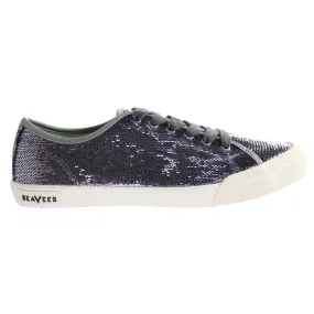 Seavees Monterey Sneaker Standard Pewter Woven Sequins Purple Womens Shoes