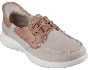 Skechers Slip-Ins 136536 On-The-Go Flex Palmilla Womens Boat Shoe