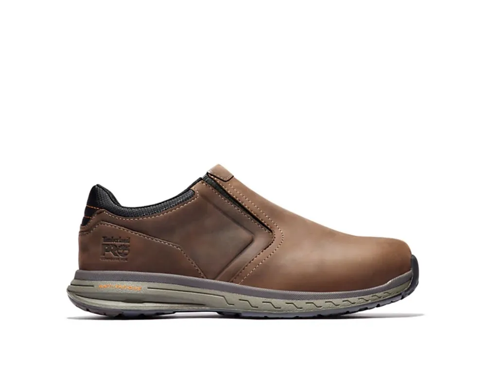 Timberland PRO Drivetrain Men's Composite Toe Slip On Work Shoe TB0A21X7214  - Brown