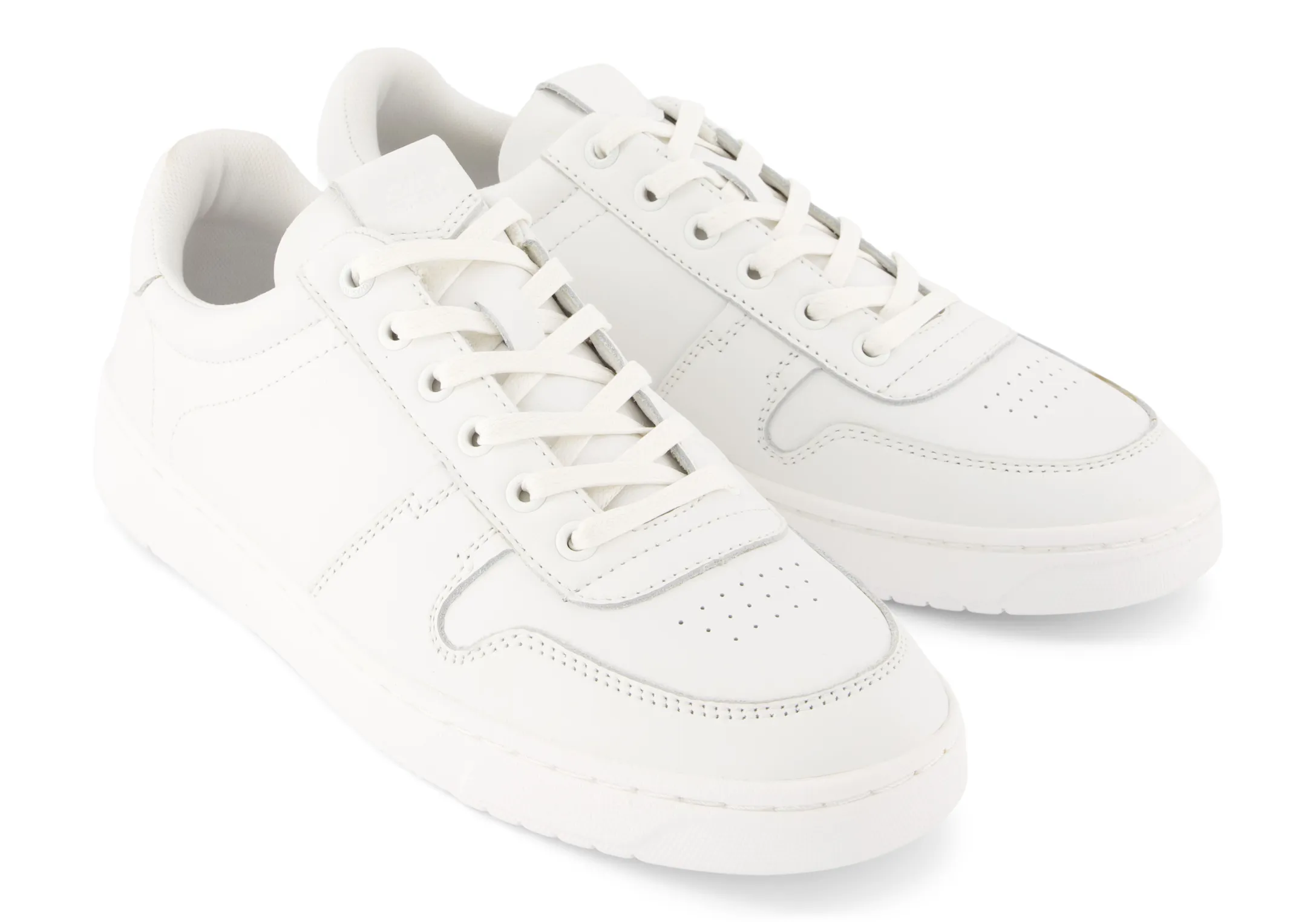 TRVL Lite Court Sneaker - White Leather