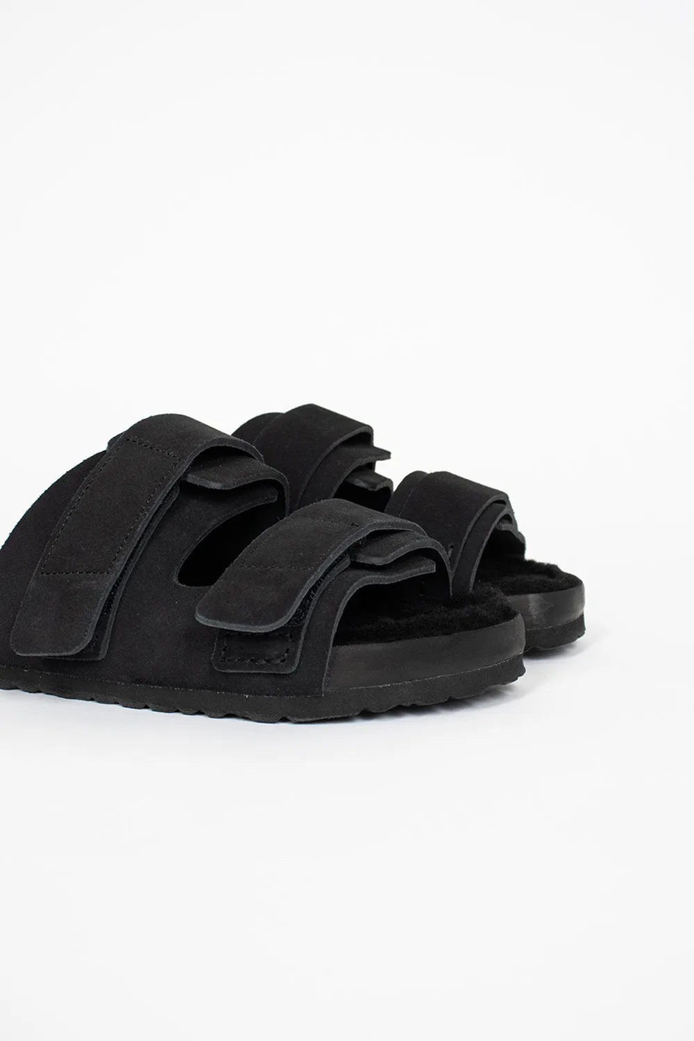 Uji VL Cazador Shearling Sandal Slate