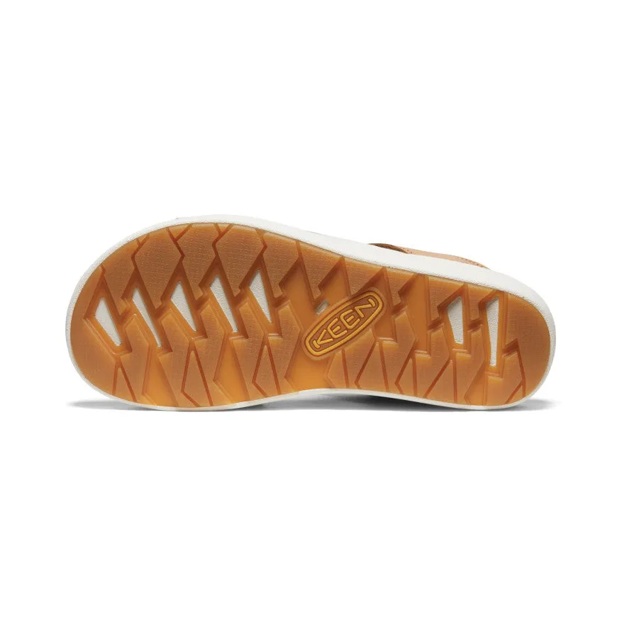 Women's Ellecity Slide  |  Natural Leather/Clearly Aqua